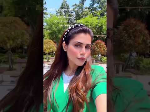 Big black pearl hairband
