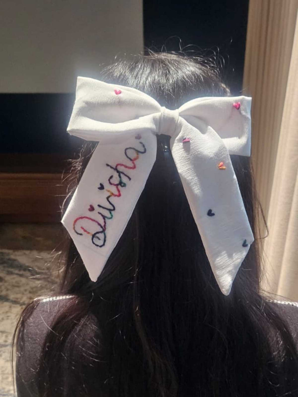 personalised name hair bow India