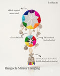 Rangeela abhala work inspired mirror hair hanging