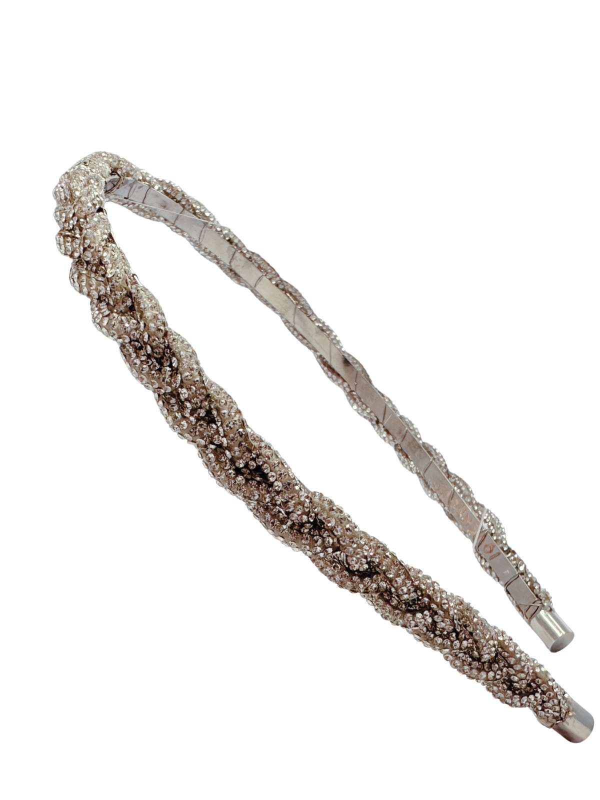 crystal braided hairband
