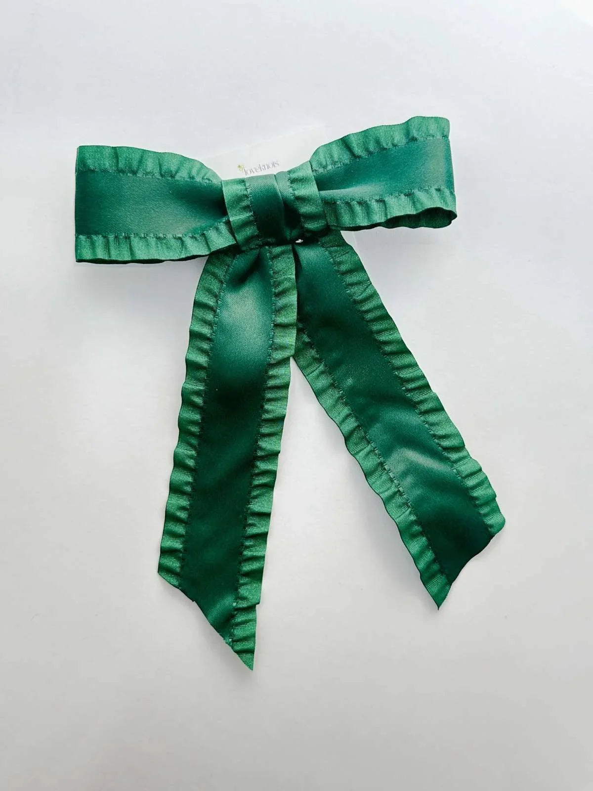 jade flatlay silk fringe big bow by loveknots