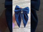Daria denim bow
